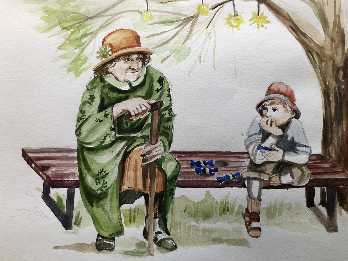 История маленького Камушка. Иллюстрация Марии Самбуко