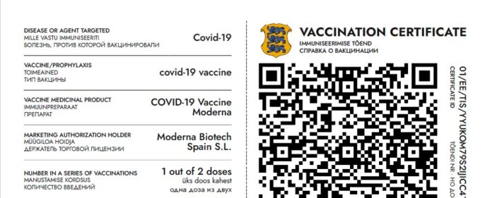 Сертификат вакцинации