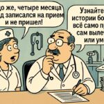 Врач, карикатура