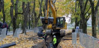 Прокладка ливневой канализации в Тёмном саду