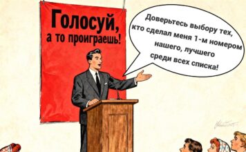 Карикатура голосуй