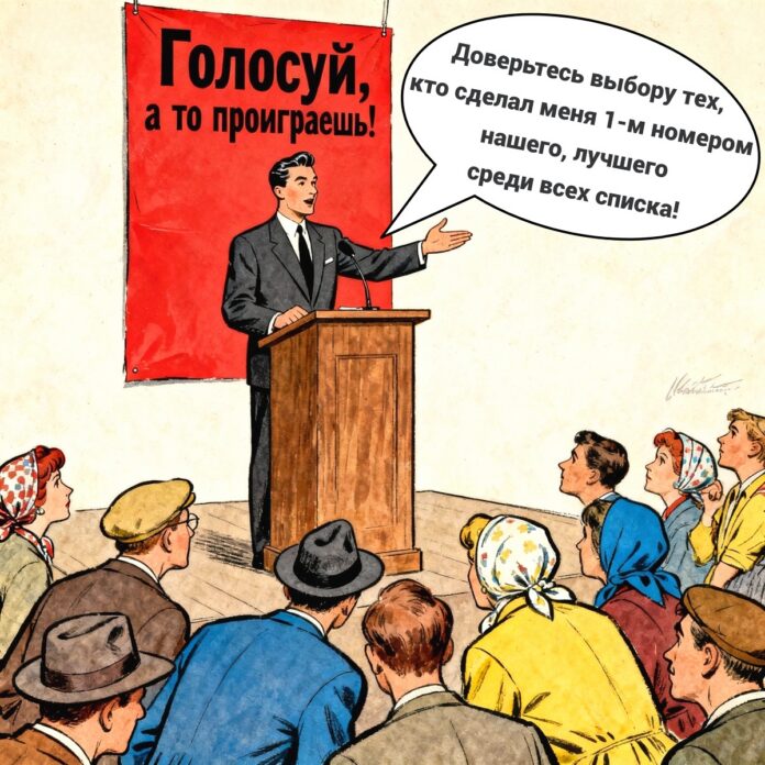 Карикатура голосуй
