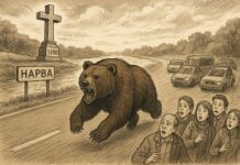 Увидел дикого зверя в черте города  – сообщи обязательно! Медведь в Нарве