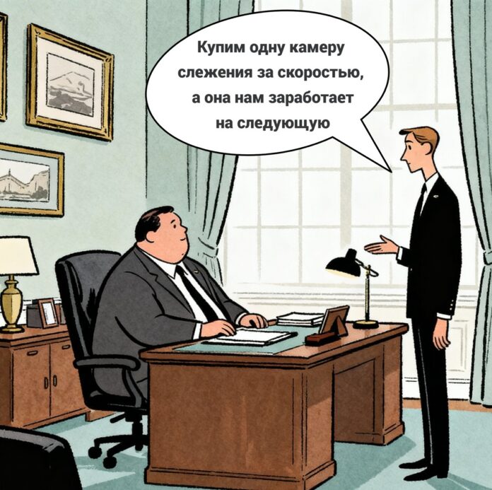 Установка камер скорости