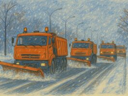 уборка снега зима