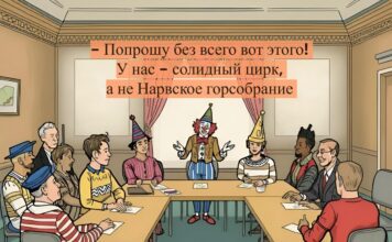 Не надо называть нарвское горсобрание «цирком»! В хорошем цирке все по расписанию Горсобрание карикатура