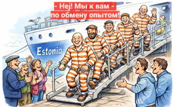 Карикатура газеты "Город" Заключённые