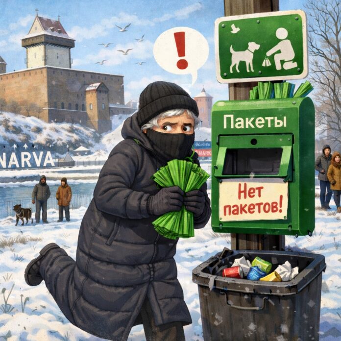 Карикатура газеты "Город" собачьи урны